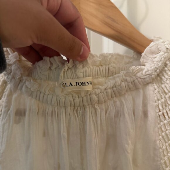 Ulla Johnson Women's Benedicte Top Natural Size 10 - Picture 5 of 5